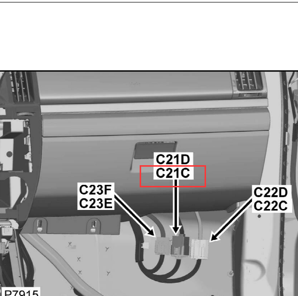 2010年路虎神行者2 C21C位置