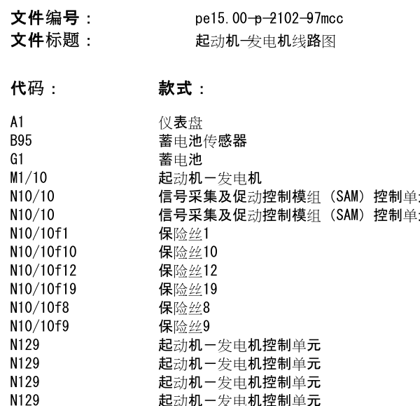 2009年奔驰斯玛特启动电路图