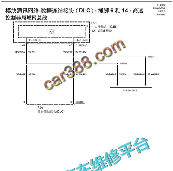 2009年福特蒙迪欧致胜通讯图