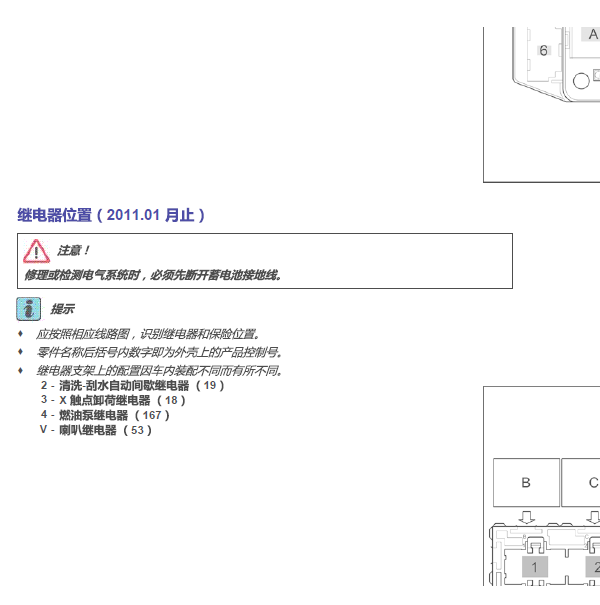 2007年大众捷达保险继电器分配
