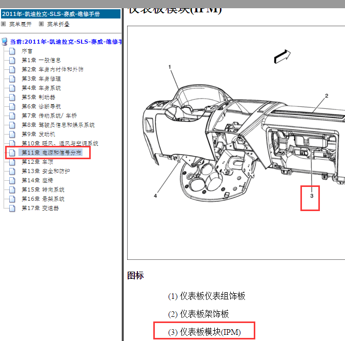2011年凯迪拉克SLS车身电脑位置
