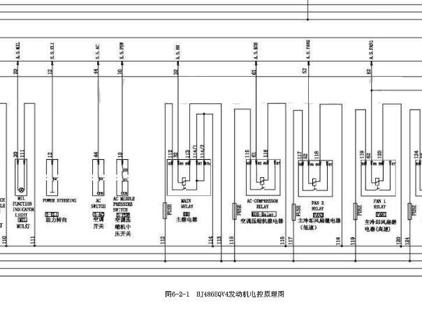 福田486发动机电路图