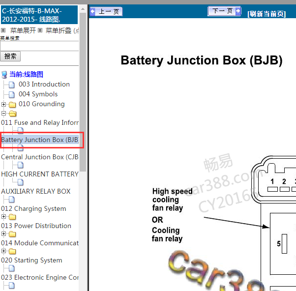 2011年福特麦柯斯保险位置