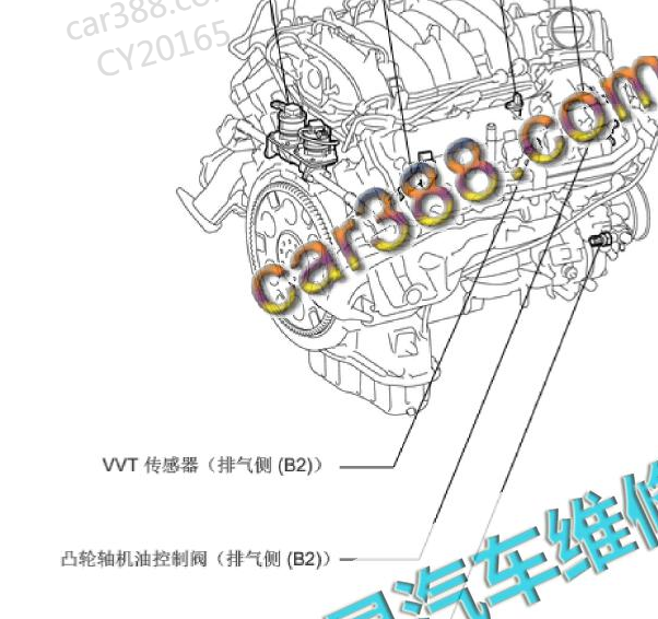 2016年雷克萨斯LX450排气阀B2位置