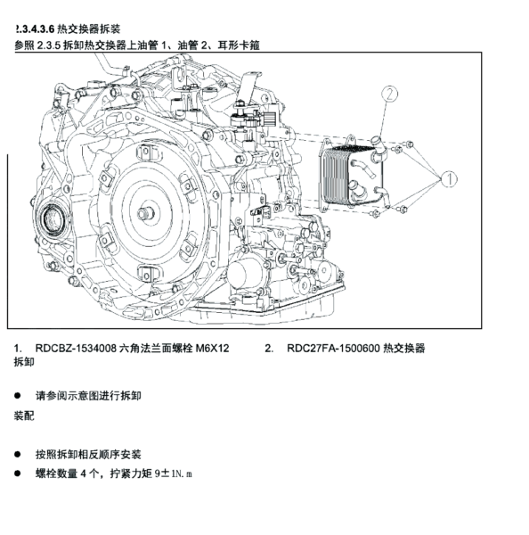2021年风光580变速箱拆装资料