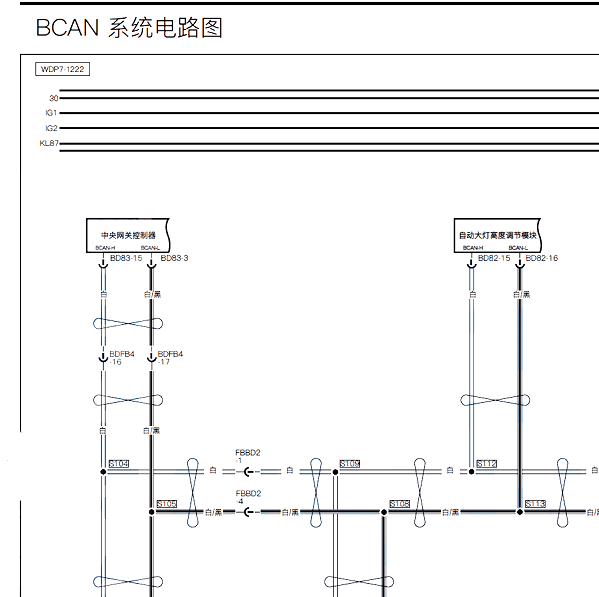 小鹏P7CAN电路图