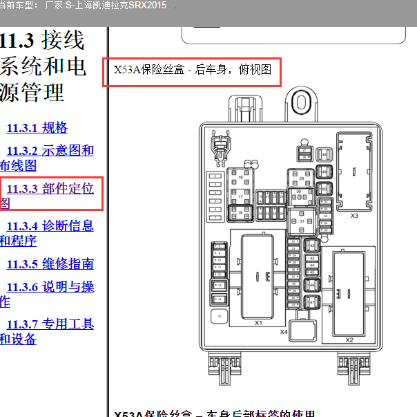 2015年凯迪拉克SRX 保险分配