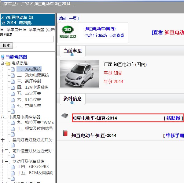 2014年知豆全车电路图