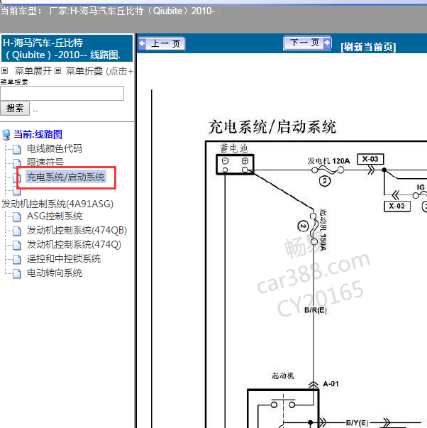 2010年海马丘比特启动电路图