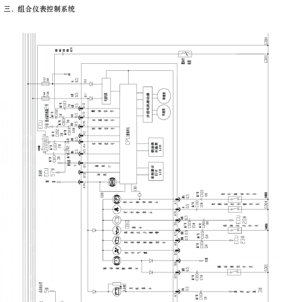 2015年开瑞优劲仪表电路图