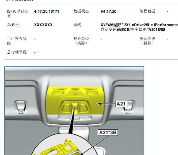 2016年宝马X1紧急呼叫相关资料
