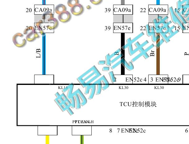 2020-2021年吉利博越PRO 变速箱电路图