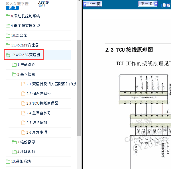 2013年东风风行景逸变速箱电路图