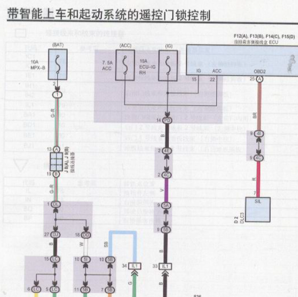 2006年丰田皇冠智能遥控电路图