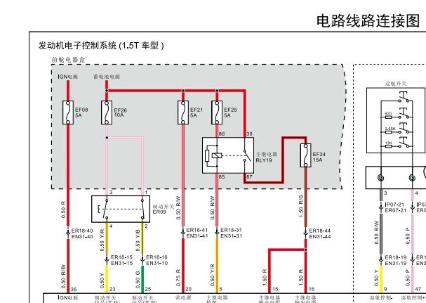 2017年汉腾X7S发动机电路图