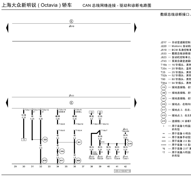 2013年斯柯达明锐通信电路图
