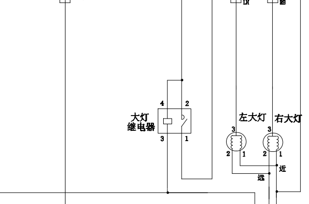 金杯海狮灯光电路图