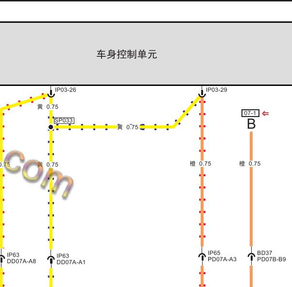 2018年广汽传祺GS3车身电路图