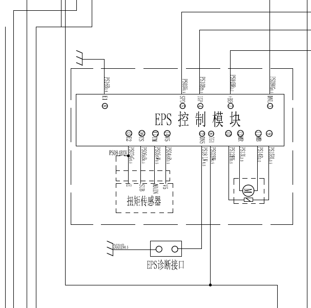 2015年铃木北斗星转向系统电路图