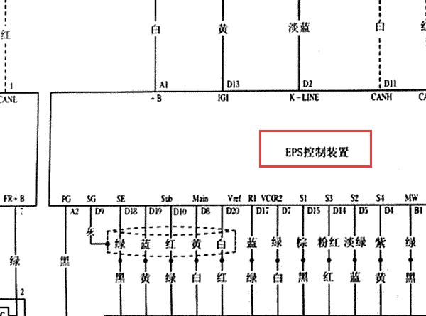2007年本田CRV转向助力电路图