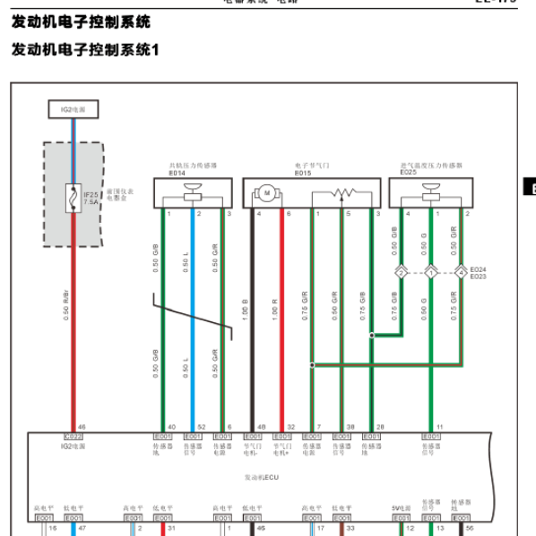 福田4F20TC发动机电路图