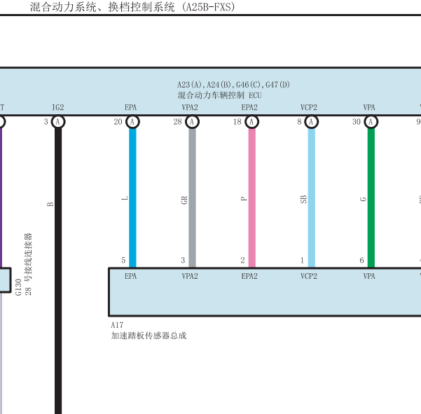 2019年丰田亚洲龙混动电路图