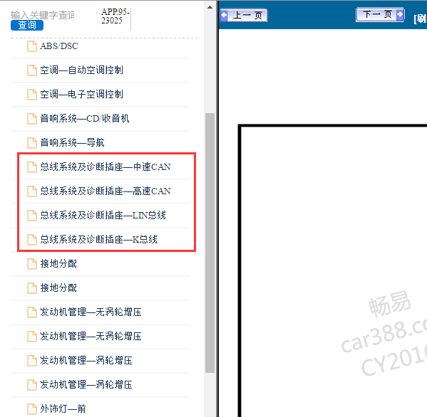 2009年荣威550  CAN电路图