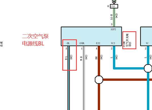 2013年丰田酷路泽二次空气泵保险继电器