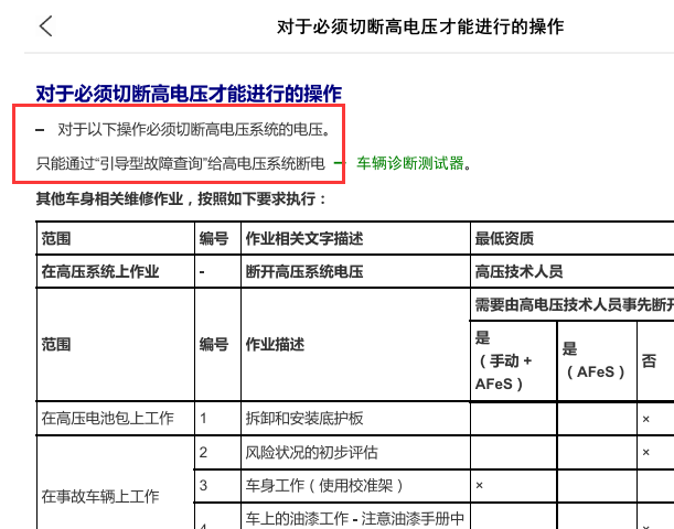 2020年大众帕萨特高压断电