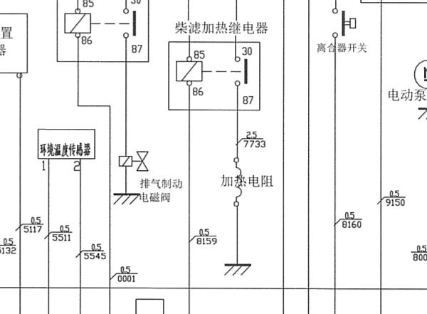 2010-2015年依维柯得意发动机电路图