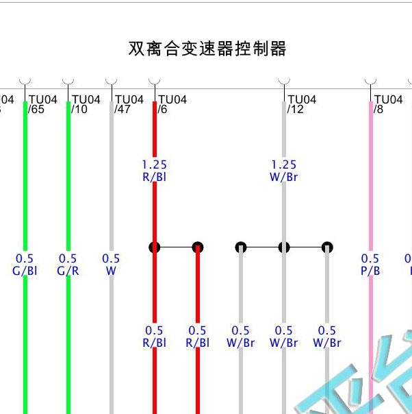 2020-2021年长安CS35 双离合电路图
