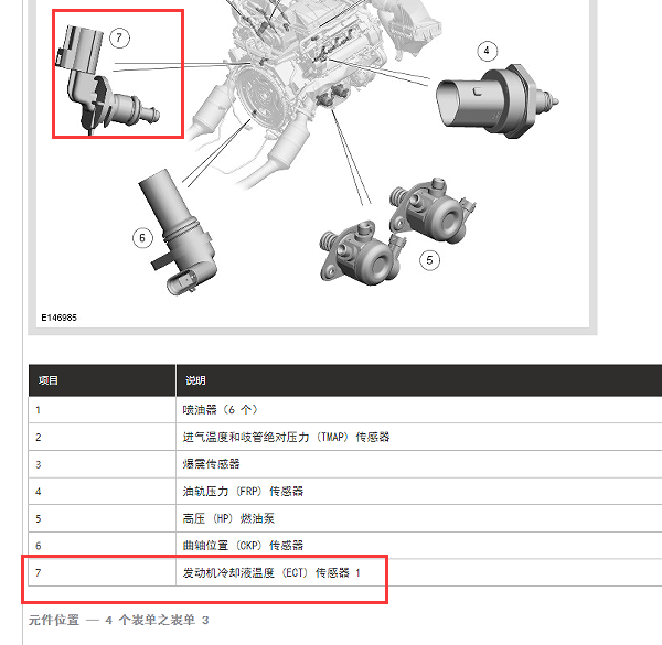 2016年揽胜水温传感器位置