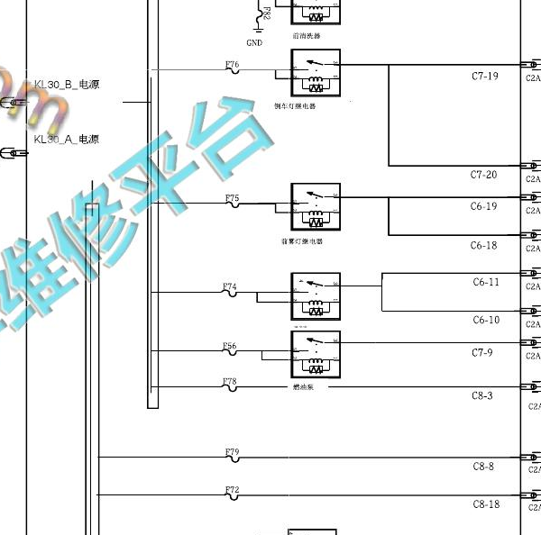 2013年福特福克斯保险电路图
