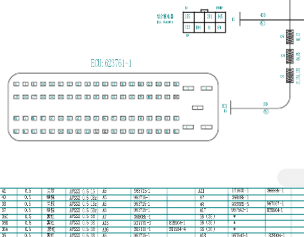 2011-2015年江淮瑞风4GA1发动机针脚资料