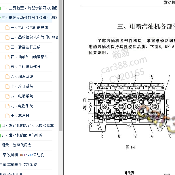 2016-2019年东风小康C37  DK15发动机维修手册