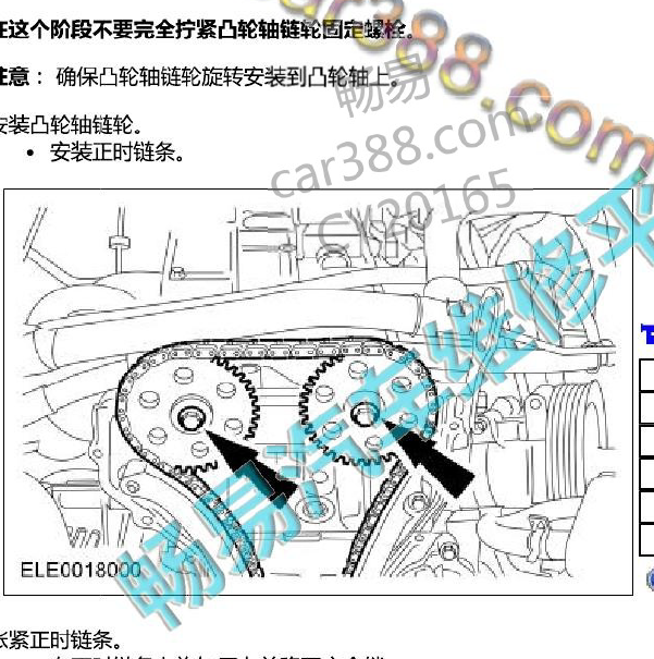 福特福克斯1.8发动机正时.