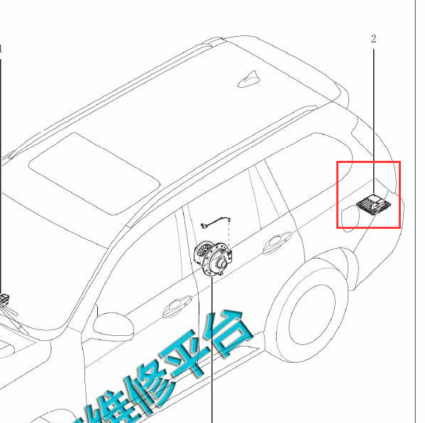 2016年哈佛H9电子差速器模块位置