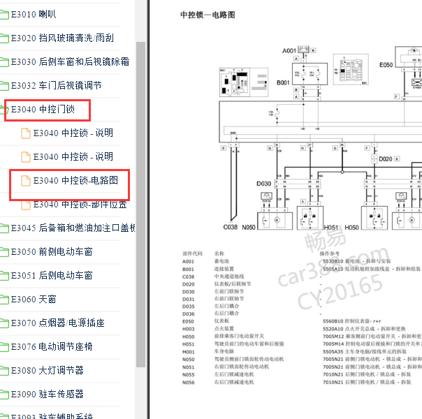 2012年菲亚特菲翔 中控门锁电路图