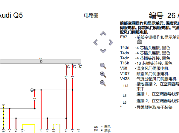 2021年奥迪Q5L空调电路图