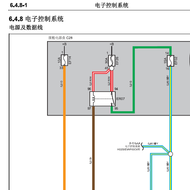 长安JL473Q发动机电路图