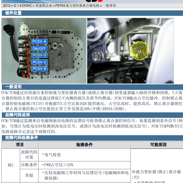 2012年起亚K2故障码解析