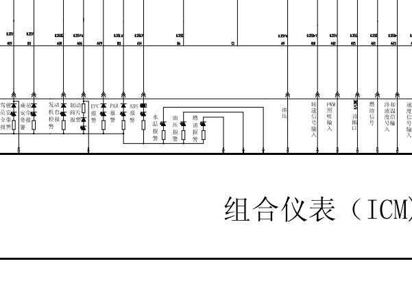 2010年奇瑞瑞麒X1仪表电路图