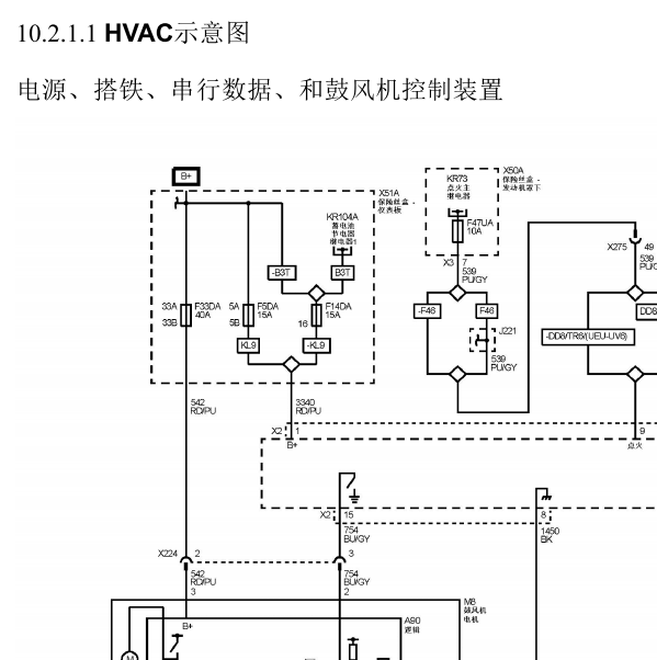 2014年凯迪拉克ATS空调电路图