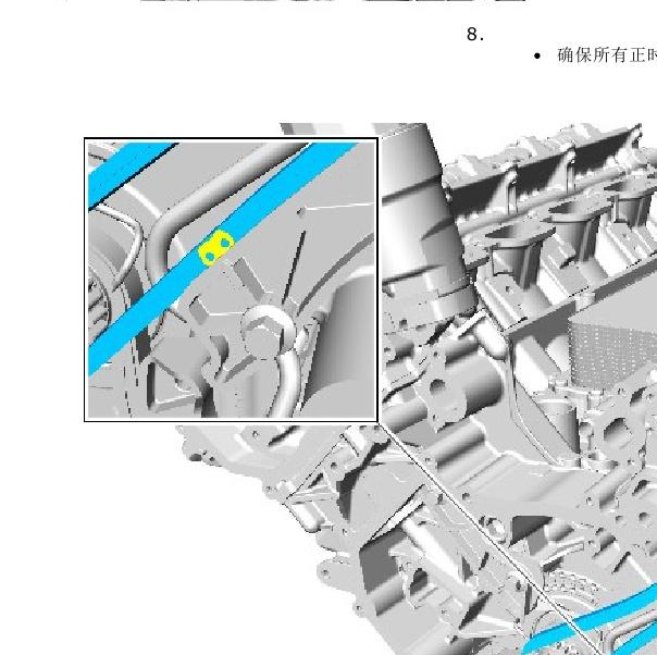 2010年路虎揽胜 5.0发动机正时对点