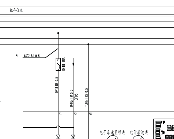 长安跨越王仪表电路图