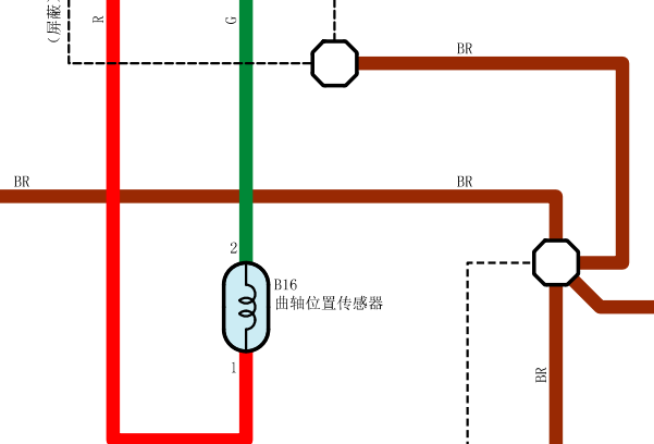 2011年丰田卡罗拉曲轴位置传感器电路图