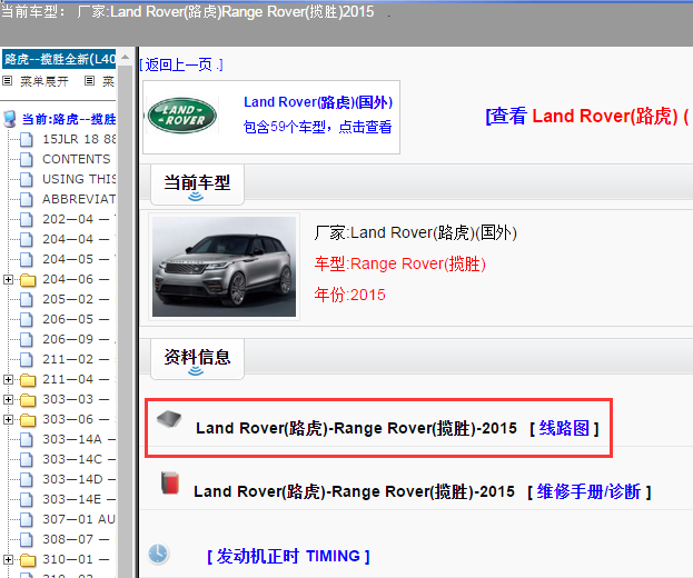 Land Rover(路虎)-Range Rover(揽胜)-2015[ 线路图 ]