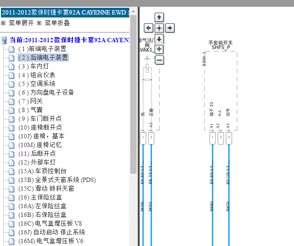 2011年保时捷卡宴电路图