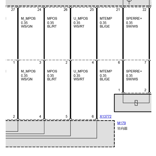 2008年宝马523Li转向和网关电路图