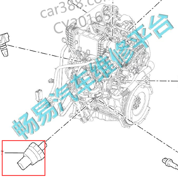 大通SC20M163Q6A发动机机油压力开关位置.